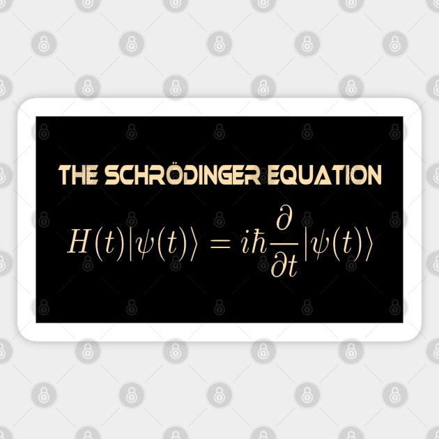Schrödinger equation Physics Quatum Computing Sticker by Closeddoor
